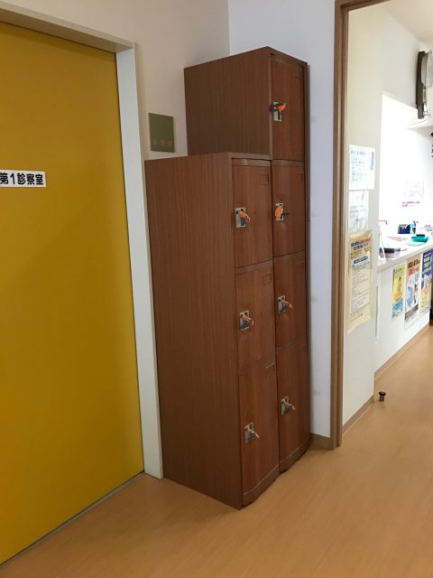 岩手県の病院に納品したフジプラロッカー1