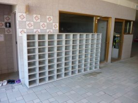 福井県のスイムクラブに納品したフジプラミニロッカー