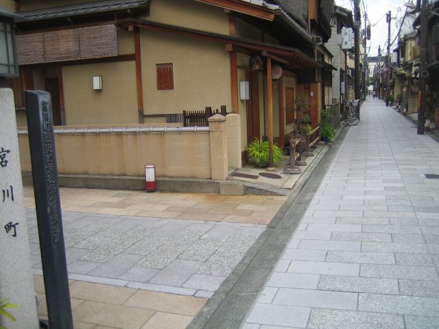 京都宮川町付近の通り