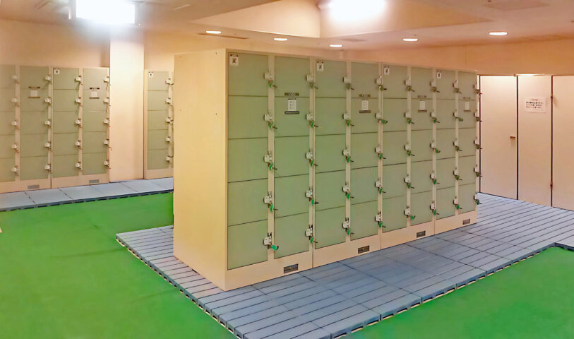 千葉県の公営国民宿舎に納入されたコインロッカー