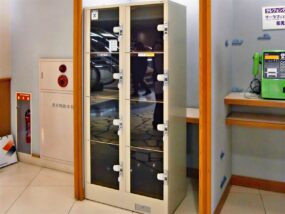 千葉県の総合病院に納入されたコインロッカー