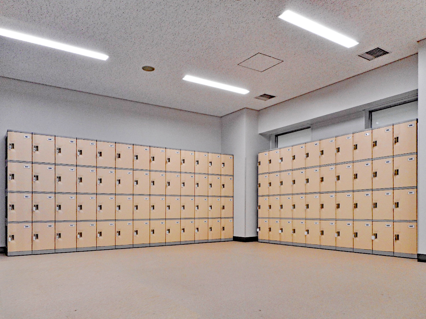 東京都にある大学に納入したフジプラロッカー1